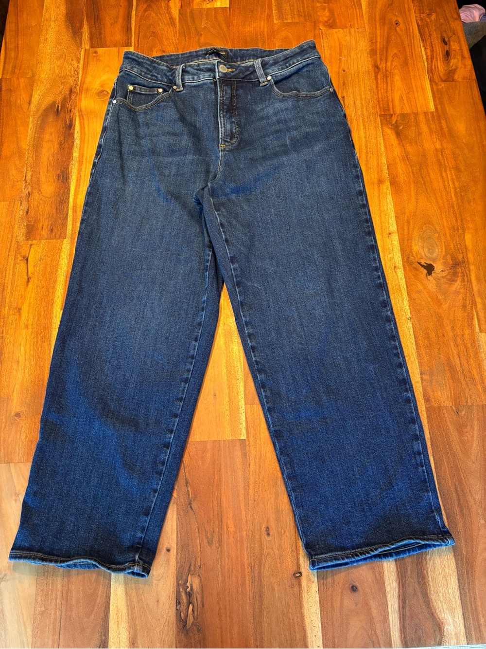 Universal Standard Dark Wash Wide Leg Jeans - Size 12
